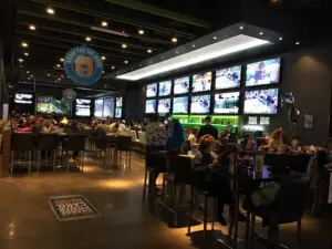 Dave and Busters Rochester NY sports bar screens