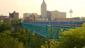 Pont de Rennes Bridge Rochester NY view