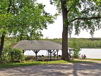Mendon Ponds Park Rochester NY View Shelter Summer