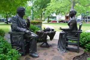 Frederick Douglass statue in Susan B House Rochester NY