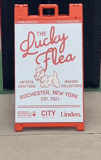 The Lucky Flea signage