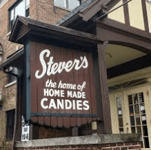 Stever’s Candies signage