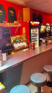 Arcade 80s snack area