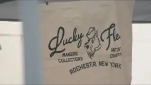 The Lucky Flea sign