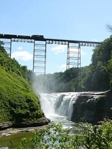 Letchworth State Park Rochester NY upper falls Letchworth State Park Rochester NY upper falls