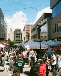 Shoppers browsing at The Lucky Flea