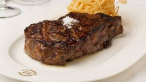 Beef steak at Delmonico's Italian Steakhouse Beef steak at Delmonico's Italian Steakhouse