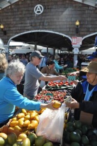 Fresh produce vendors at Public Market Fresh produce vendors at Public Market