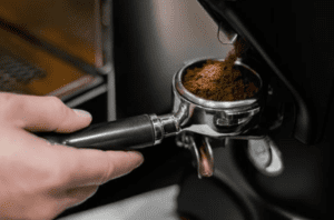 Espresso machine at Mercury Coffee Co Espresso machine at Mercury Coffee Co
