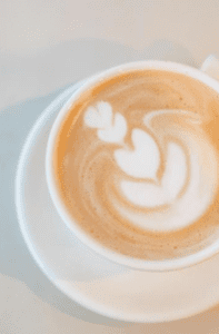 Latte from Mercury Coffee Co. Latte from Mercury Coffee Co.