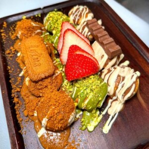Assorted desserts from Juice Time