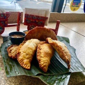 Empanadas at Pura Vida Ville Empanadas at Pura Vida Ville