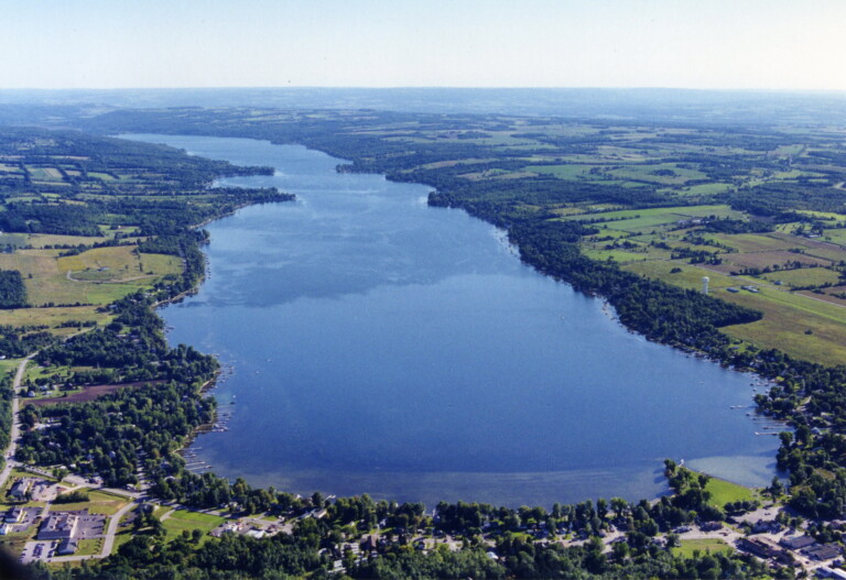 Aerial view of Conesus Lake