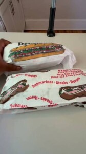 Italian steak sub from Pino's Deli Italian steak sub from Pino's Deli