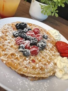 Waffles at The Vault Cafe & Cabaret