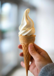 Ice cream treat served at Long Acre Farms
