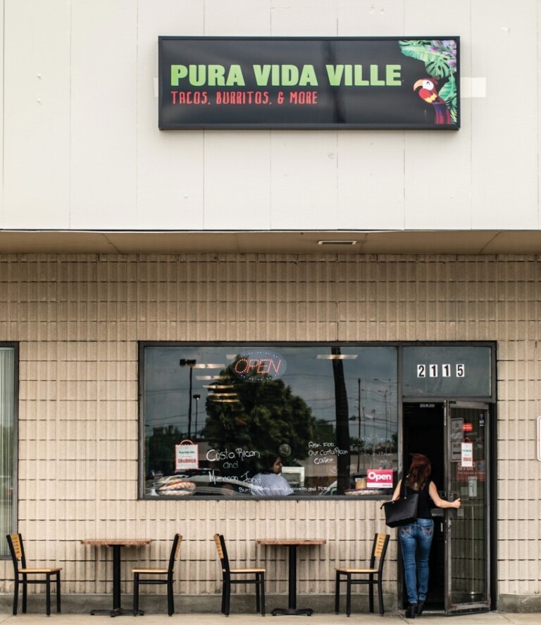 Exterior of Pura Vida Ville