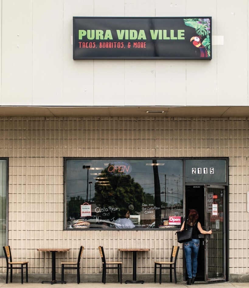 Exterior of Pura Vida Ville