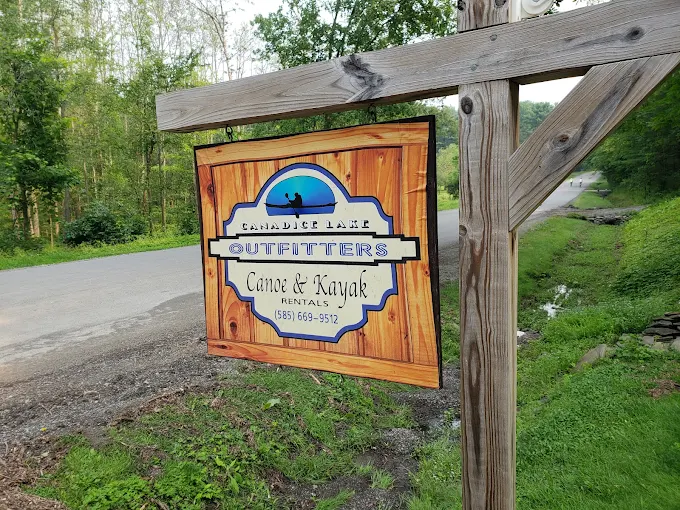 Canadice Lake Outfitters signage