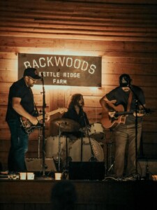 Live music performance at Backwoods
