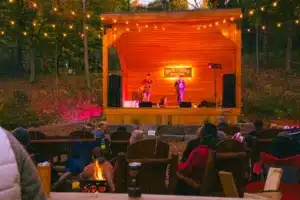 Outdoor seating and Adirondack chairs at Backwoods