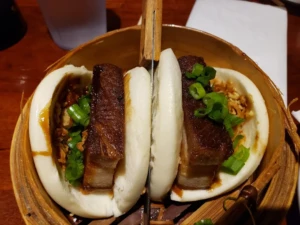 Steamed buns at Han Noodle Bar