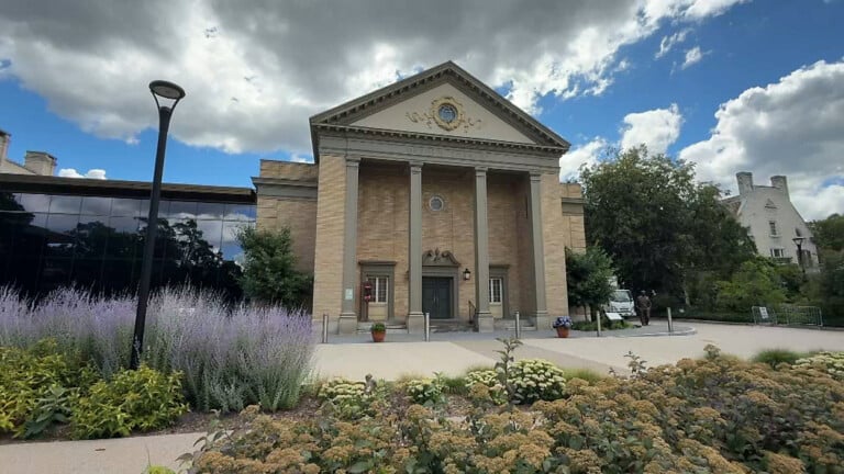 Dryden Theatre exterior at the George Eastman Museum