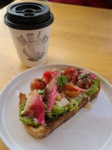 Coffee and breakfast at Melo Coffee & Kitchen Coffee and breakfast at Melo Coffee & Kitchen
