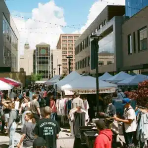 People shopping at The Grove