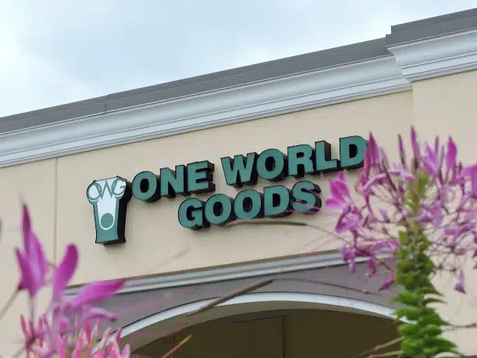 Exterior of One World Goods