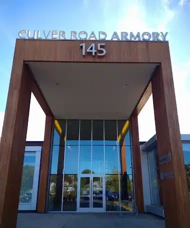 Culver Road Armory main entrance