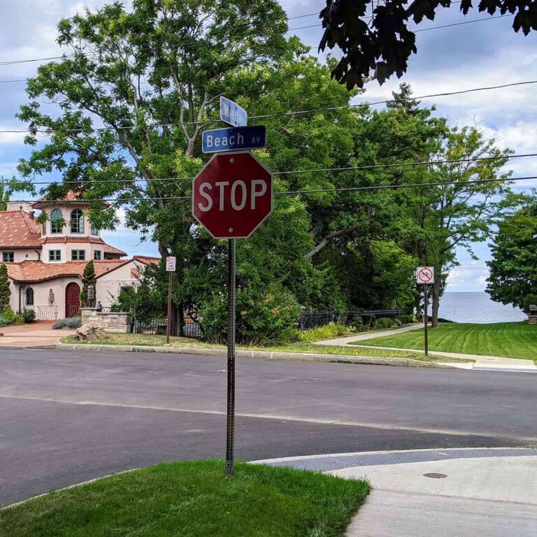 Entrance to Rochester’s Hidden Sidewalk on Beach Avenue