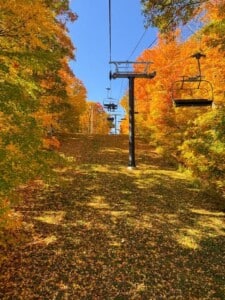 Bristol Mountain Fall Sky Ride chairlift
