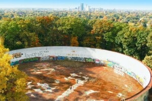 Washington Grove graffitied water tank Washington Grove graffitied water tank