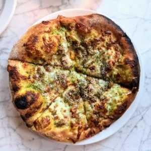 Wood-fired pizza at Vern’s Restaurant