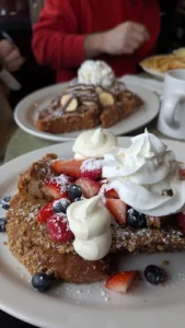 Pancakes breakfast at The Frog Pond on Park Pancakes breakfast at The Frog Pond on Park